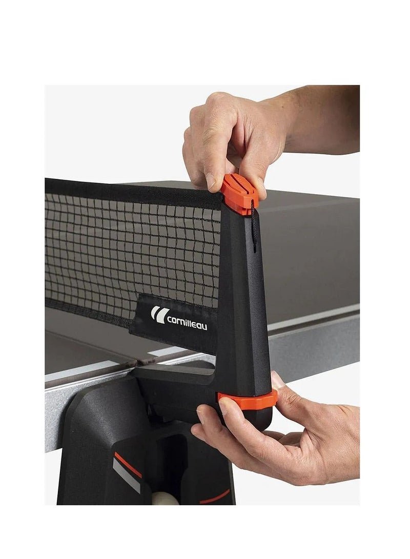 CORNILLEAU 500X Outdoor Table Tennis Table Black Color Superior Weatherproof Performance, Adjustable Net, Built-In Storage, Easy Mobility & Safety Features - Image 5