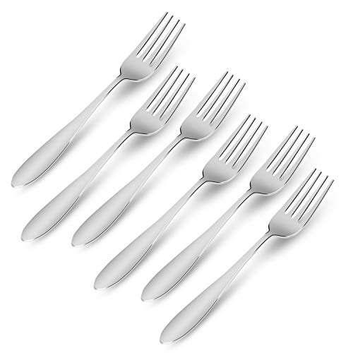 Kishco Stainless Steel Classic Plain Dessert Fork 2 MM - Pack of 6 - Image 2