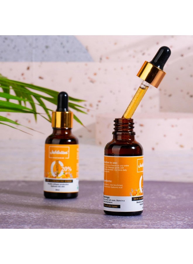 Jubilation 20% Vitamin C Face Serum for Glowing Skin Dark Spot & Pigmentation Acne Scar Revives Dull Skin & Protects Against Sun Damage Vitamin C Serum for Oily Skin Suitable for Men & Women 30 ml - Image 5