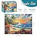 DAGIRT 300 Pieces Puzzles for Adults Summer Beach Jigsaw Puzzles 300 Pieces Puzzles for Adults Kids Colorful Sunset Boat Jigsaw Puzzles Birthday and Holiday Challenging Gift Toy 205x15 in - Image 4