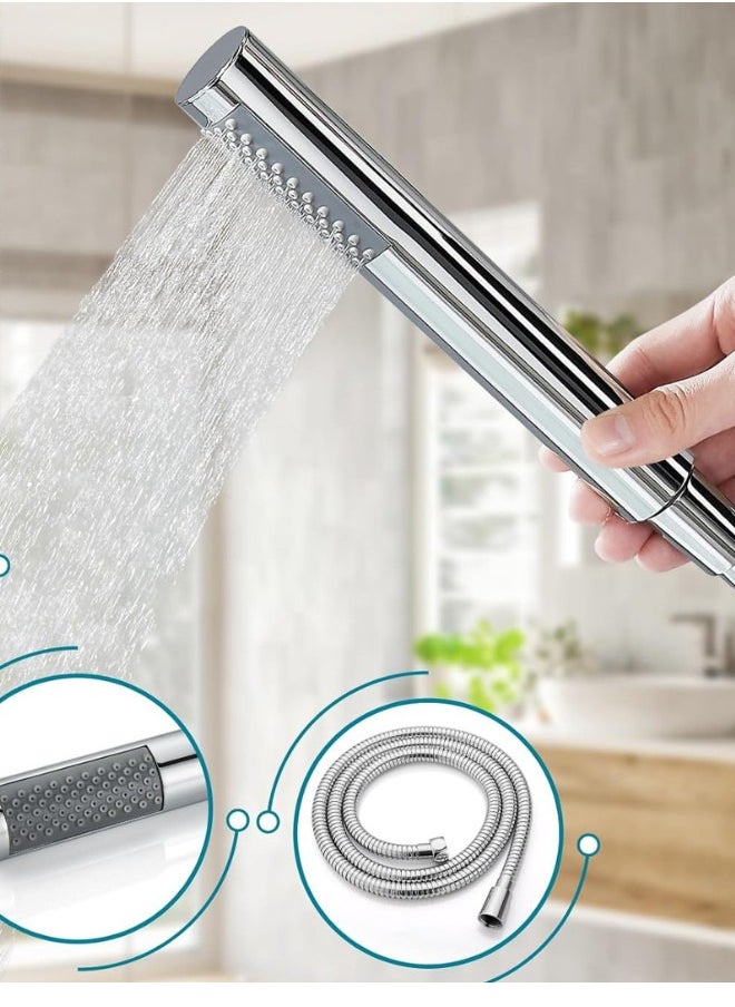 Chrome There Ways Concealed Rainfall Shower System Set With Water Outlet