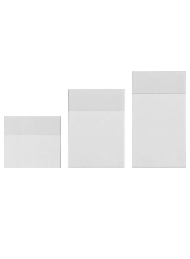 CCDANSIYUCR 200 Sheets Transparent Sticky Notes, Clear Sticky Notes Waterproof Self-Adhesive, See Through Sticky Note Pads for Books Annotation, Office, Bible Marking, No Residue Repositionable - Image 1