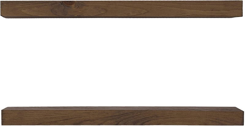 vm decor Floating Shelves Rustic sheesham Wood Wall Shelf India Handmade Set of 2 Dark Walnut 36 x 55 - Image 4