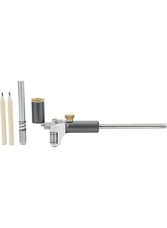 Woodworking Scribe 2 In 1 Line Maker Measuring Tool With Steel Clips And Clear Scale - Image 1