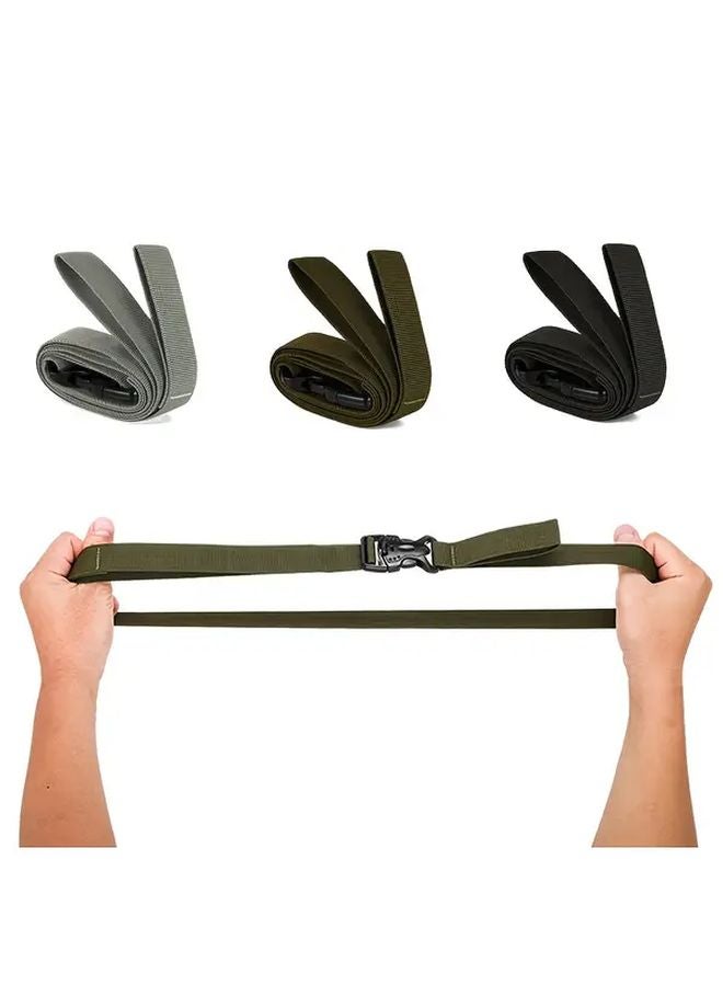 Heavy Duty Outdoor Camping Straps Anti Slip Adjustable Buckles Green - Image 2