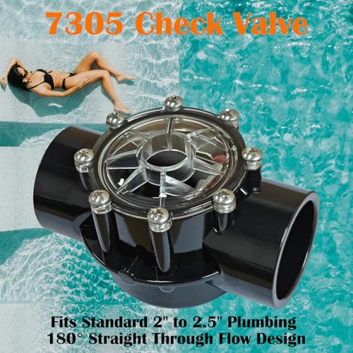 MIYIMORE Replacement for Jandy 7305 Check Valve 2 to 25 180Degree Straight Through Flow Compatible with Pool and Spa Systems - Image 3