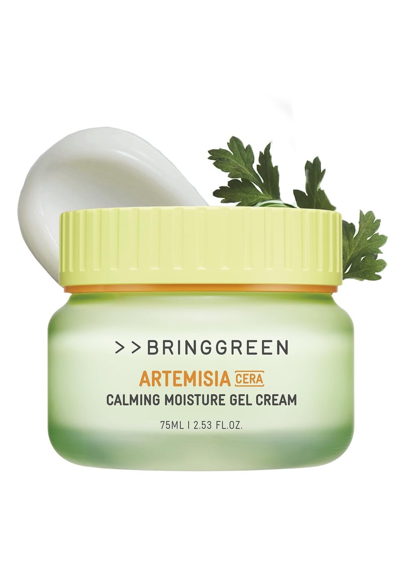 BRING GREEN Artemisia Cera Calming Moisture Gel Cream | Vegan Glass Skin Daily Skincare for Intense Moisturization for Dry, Oily skin, Calming Sensitive Skin, Irritated Skin 2.53 Fl. Oz. - Image 1