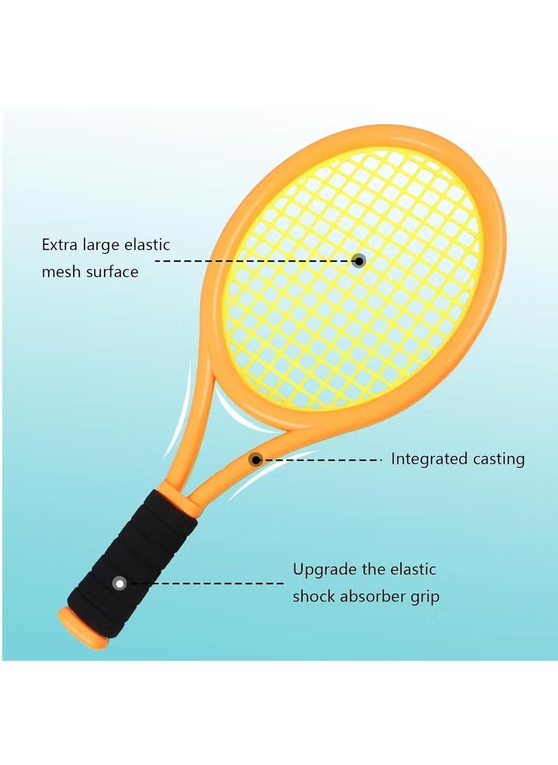 YelaJoy Kids Tennis Racket for Toddler,Child and Kids Age 2~15, Tennis Racquets Gift Set for Children Outdoor Indoor Sports, Orange&Green  - Image 5