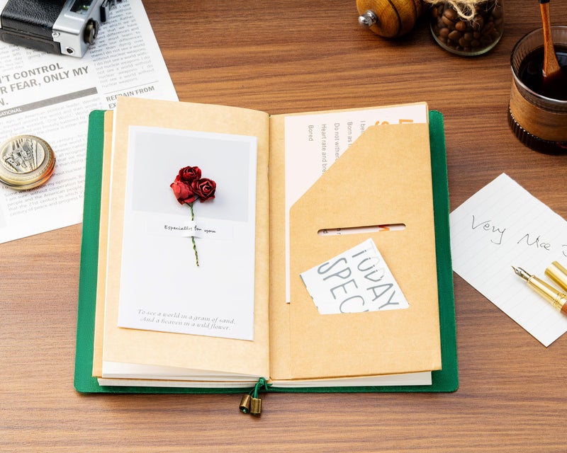 Ox Knight Refillable Leather Travelers Notebook, 8.6 x 4.9 Standard Size Travel Diary for Men and Women, Genuine Leather Travel Journal with 3 Notebook Inserts for Writing, Sketching & Planning, Green - Image 5