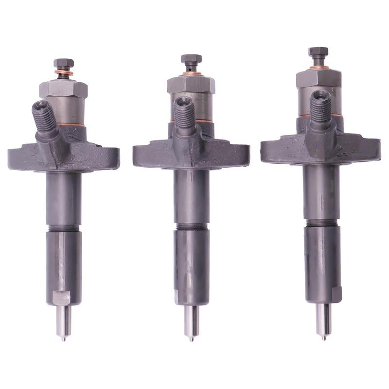 Lesurey 3 Pcs Fuel Injectors D0NN9F593A D4NN9F593A Compatible with Ford Tractors 2000 3000 3400 3500 3550 4000 4400 4500 5000 5100 5200 5500 5550 8000 - Image 2