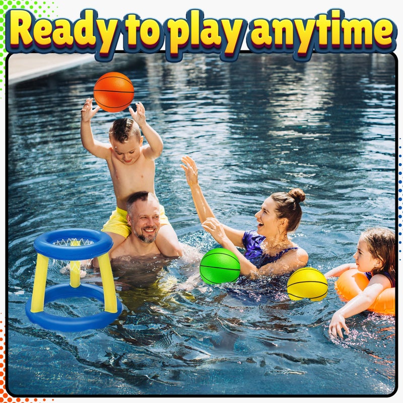 PlayBolt Mini Basketball Set for Kids - 6 Inch (5 Pack) w/Hand Pump - Small Size Indoor Mini Hoop Balls for Toddlers - Over The Door Basketball Games, Indoor & Outdoor, Small Hoops, Pool Play & Party Favors - Image 5