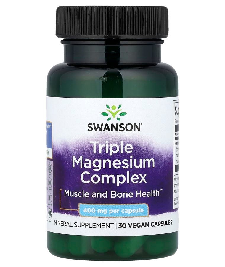 مجمع المغنيسيوم الثلاثي 400 ملغ 30 كبسولة نباتية