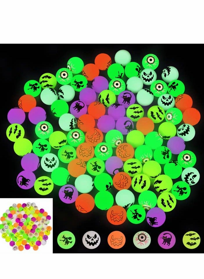 KASTWAVE Bouncy Balls, Rubber Balls for Kids, 36 PCs Glow in The Dark Bouncing Ball, Goodie Bag Fillers, Party Favor School Prizes Classroom Game Rewards - Image 1