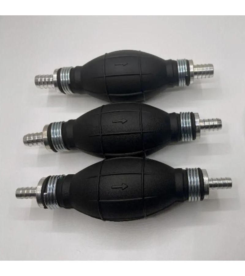 8mm Manual Fuel Pump Line Rubber Aluminum Hand Primer Diesel Transfer Petrol Car Boat - Image 3