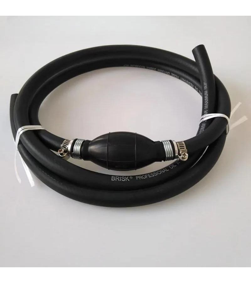 8mm Manual Fuel Pump Line Rubber Aluminum Hand Primer Diesel Transfer Petrol Car Boat - Image 2