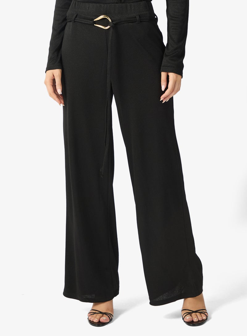 فيرو مودا بنطلون فيملويزا واسع بخصر مرتفع - Image 1