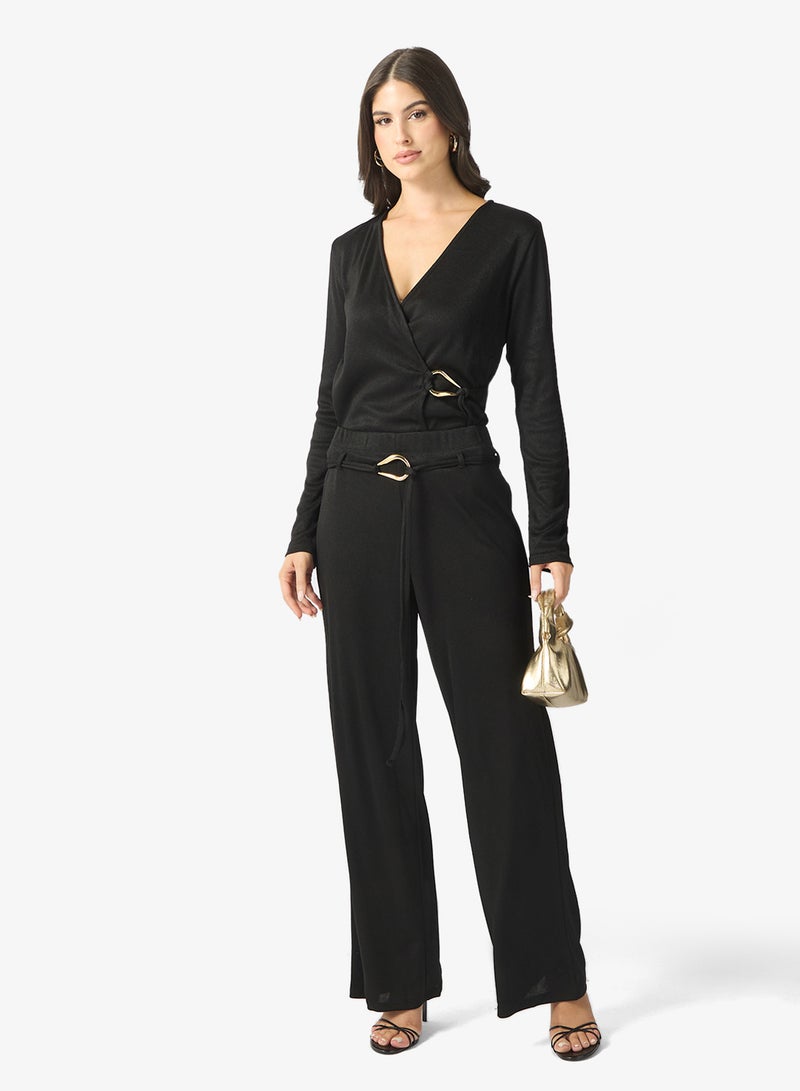 فيرو مودا بنطلون فيملويزا واسع بخصر مرتفع - Image 2