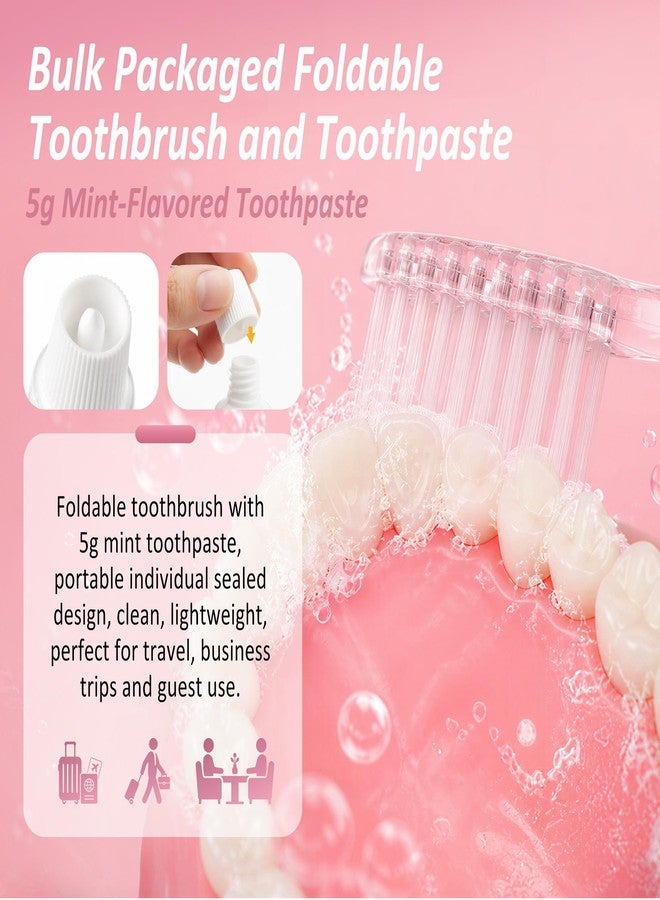 Kocpudu Travel Toothbrush and Toothpaste, Individually Packaged (4-Pack) - Image 4