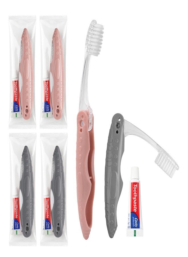 Kocpudu Travel Toothbrush and Toothpaste, Individually Packaged (4-Pack) - Image 1
