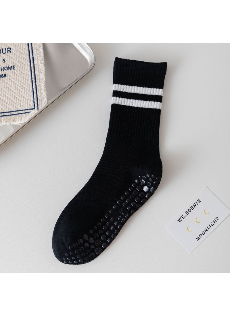 Generic - Professional Pilates Grip Socks - Mid-Calf Non-Slip Toe Yoga Socks Light blue - Image 1