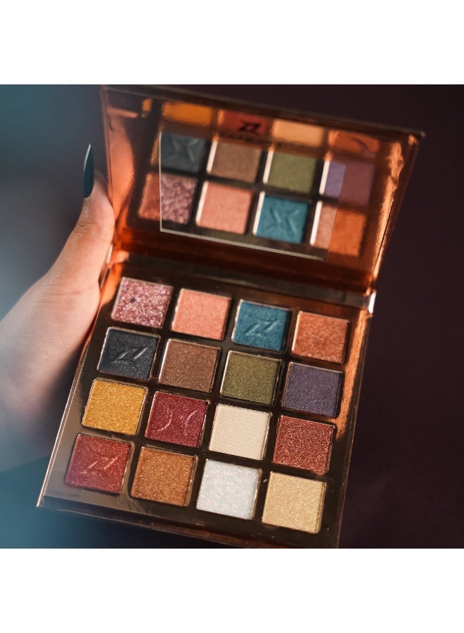 ZENORA Soul of Eyeshadow 16 Color Palette - Your Essential Collection for Warm & Natural Looks - Image 2