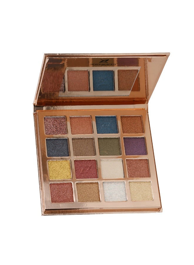 ZENORA Soul of Eyeshadow 16 Color Palette - Your Essential Collection for Warm & Natural Looks - Image 4