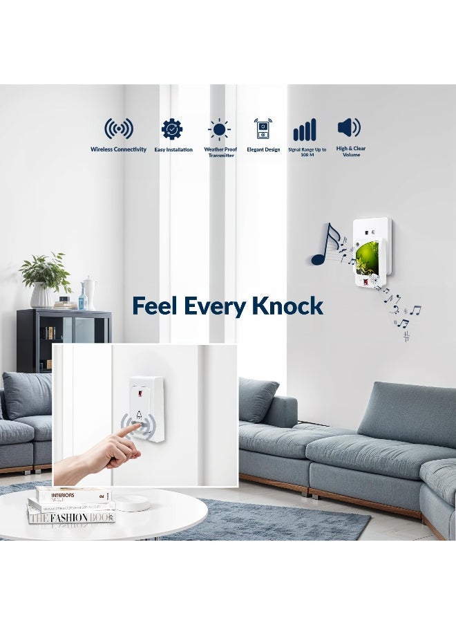 KADRIS - Wireless Door Bell High and Clear Volume ET-1232 DC operated with 100 Meter Range with Batery - Image 1
