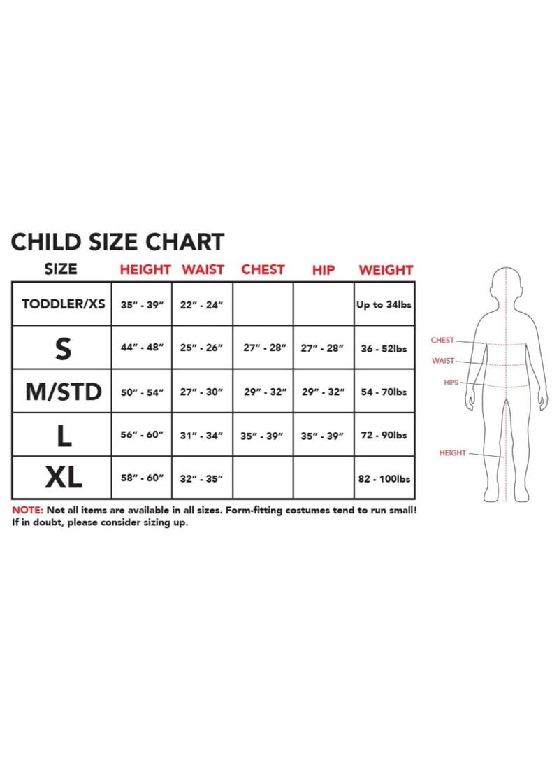 Kids Superhero Costume – Role Play Outfit for Halloween, Parties, and Dress-Up (Large size) - Image 4