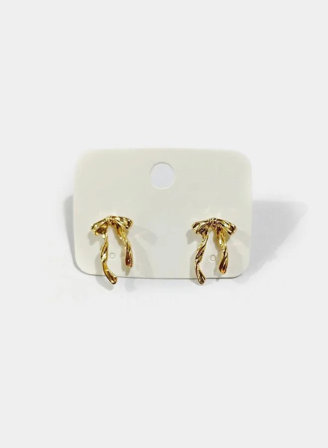Styli Styli Long Drop Ribbon Earrings