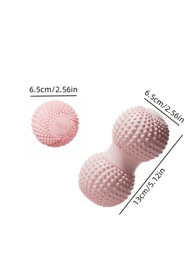2PCS Black Fascial Massage Balls Set Large And Small For Muscle Relaxation Yoga Fitness - Image 4