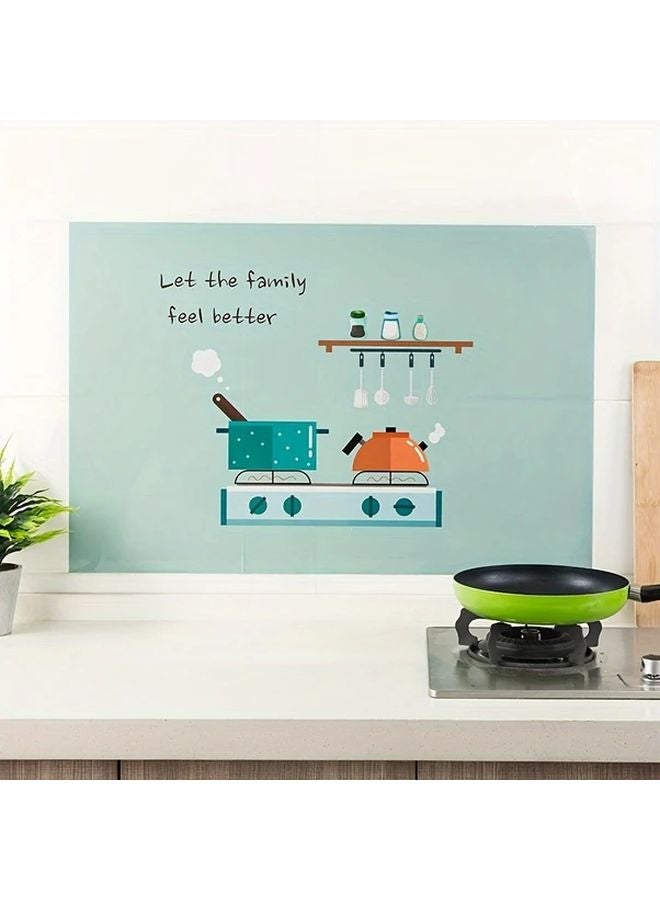 Flowers Oil Proof Waterproof Self Adhesive Kitchen Wall Sticker High Temperature Resistant - Image 4