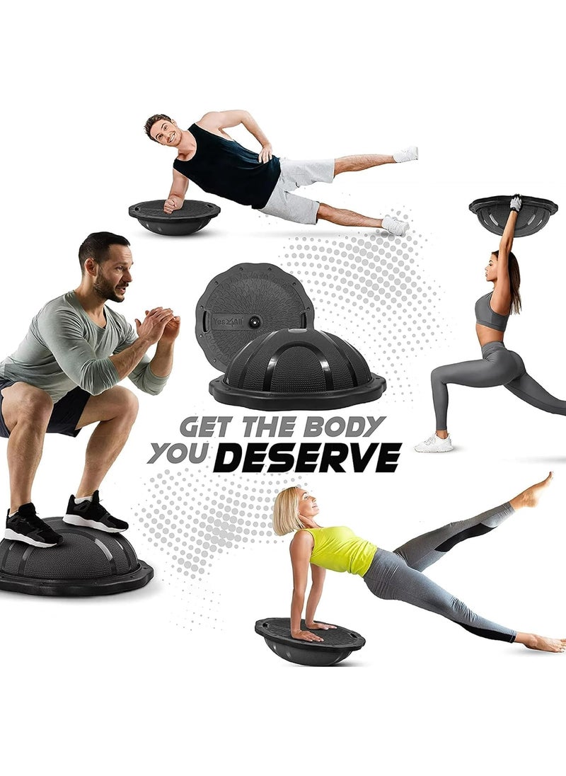 Yes4All Yes4All Balance Ball 880lbs Fitness Work Out Half Ball Home Gym Equipment for Exercise Yoga Trainer Core Strength  - Image 4