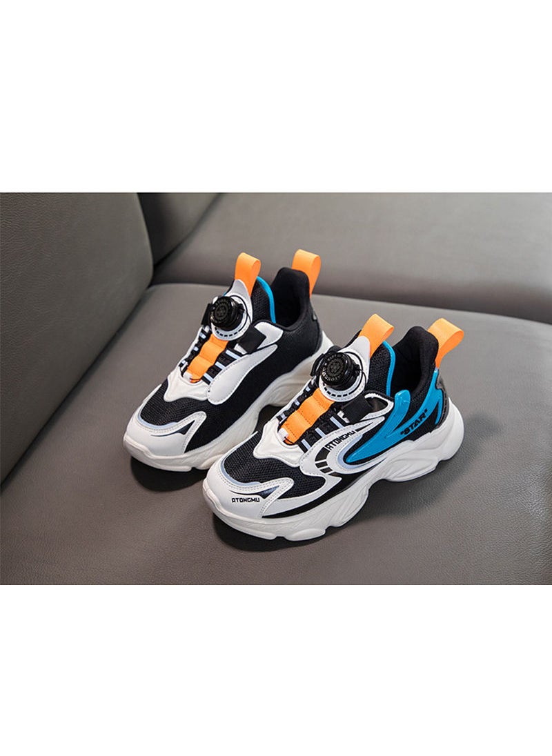 Sharpdo - Knitted Kids' Sneakers Mesh Sports Shoes Breathable Lightweight Running Shoes for Kids Fashion Athletic Casual Shoes Kids Breathable Shoes - Image 1