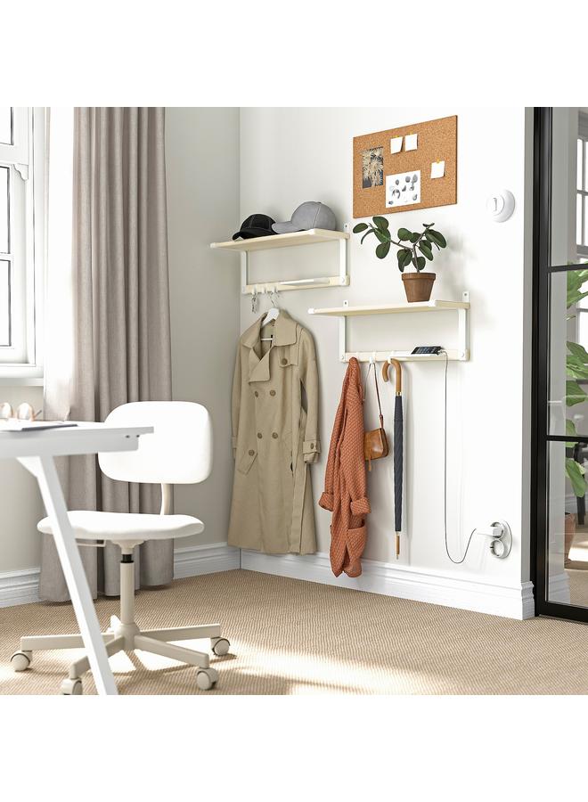 Zaboon Wall shelf, white/aspen, 65x26 cm - Image 5