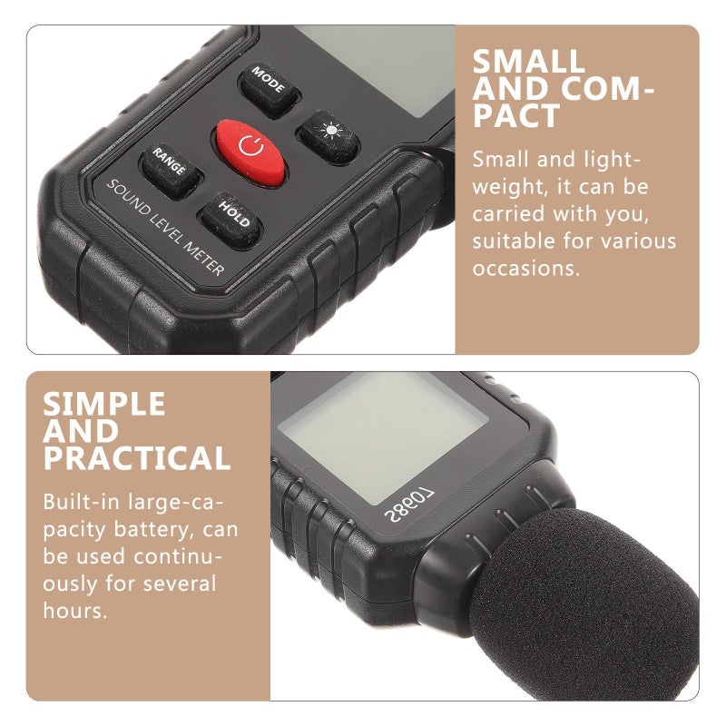 Digital Sound Level Meter Noise Measuring Device LCD Display Portable for Classroom - Image 4