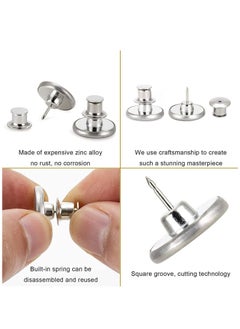 Y&D Alloy Jeans Waist Adjustment Buttons, Instant Set Perfect Fit Button, Can be Applied to Materials, Easy Use, No Sew Needed, Tools Required, 8PCS  - Image 5