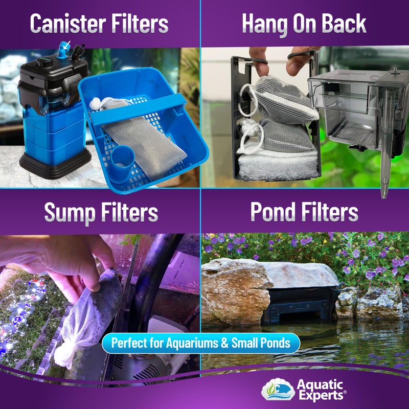 Aquatic Experts Premium Activated Carbon, Aquarium Carbon for Fish Tank Filter, Aquarium Filter Media, Granulated Charcoal for Fish Tanks, Activated Charcoal Bulk (1 lbs with Fine Mesh Bag) - Image 5