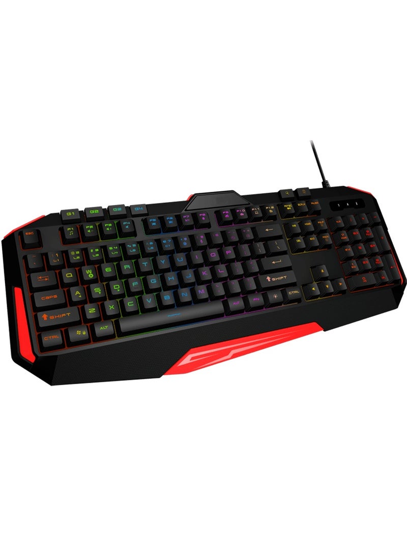 Wired RGB Gaming Keyboard – Professional Arabic/English Layout - Image 2