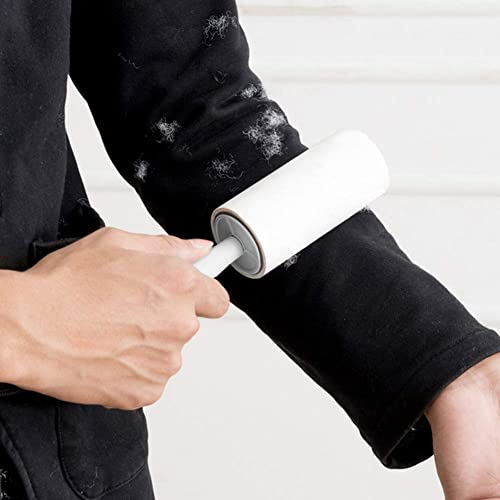 SAXAT lint Remover Roller for Clothes Lint Rollers Brush Reusable Sticky Cleaner Roller Easy Tear Sheets Travel Pet Hair 10cm Sheet Set of 3 Rolls 180 Sheets, 60 Each lint roll Remover (Design 1) - Image 2