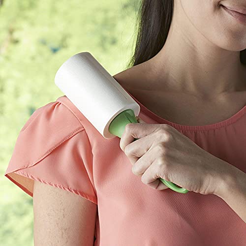 SAXAT lint Remover Roller for Clothes Lint Rollers Brush Reusable Sticky Cleaner Roller Easy Tear Sheets Travel Pet Hair 10cm Sheet Set of 3 Rolls 180 Sheets, 60 Each lint roll Remover (Design 1) - Image 5