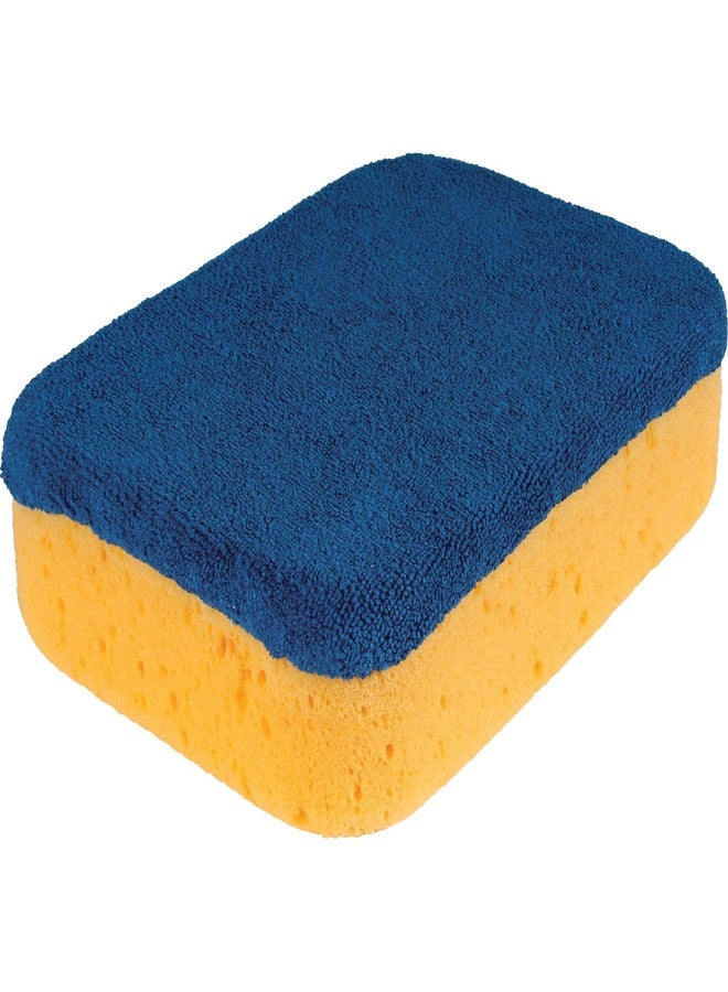 QEP Microfiber Polishing Sponge - Dual Surface Sponge and Microfiber Pad - Image 1