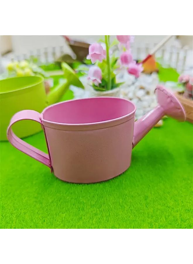 Green Miniature Metal Watering Can Dollhouse Decor Photography Prop Collectible Gift - Image 4