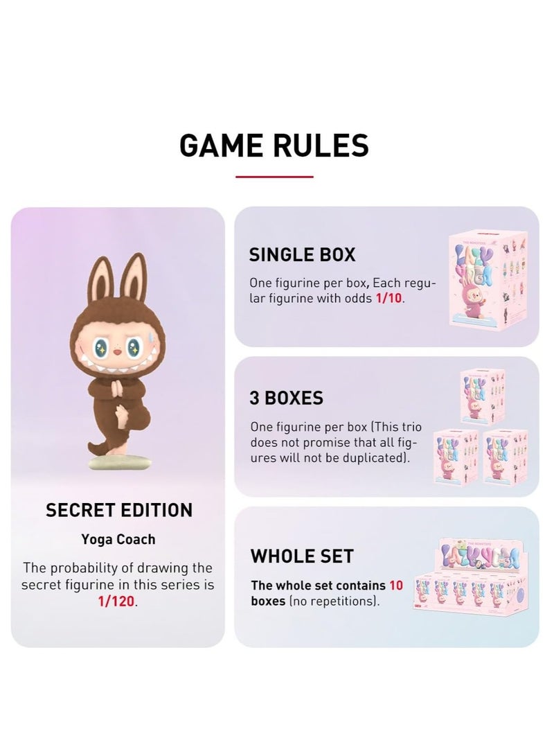 اسم المحتوى ناريلا صندوق العملات المعدنية POPMART The Monsters Lazy Yoga Series - فيجورة واحدة عشوائية، هدية ألعاب أزياء شائعة جداً لجميع المجمعين - Image 5