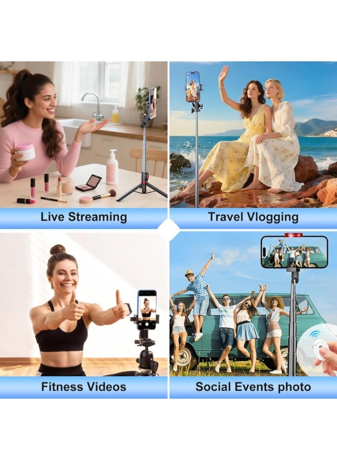 إي وورلد شاشة مراقبة سيلفي مغناطيسية، عكس شاشة الهاتف لاسلكيًا للكاميرا الخلفية للتصوير والتدوين، متوافقة مع آيفون وأندرويد، أبيض - Image 3