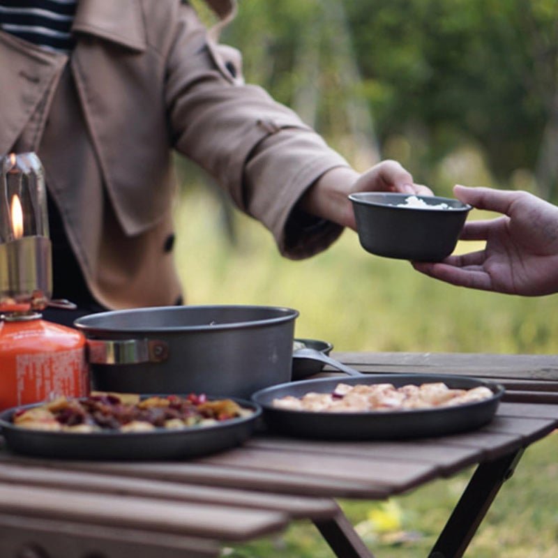 Aluminum Alloy Portable BBQ Grill Plate Tray for Outdoor Camping Picnic Hiking - Image 5