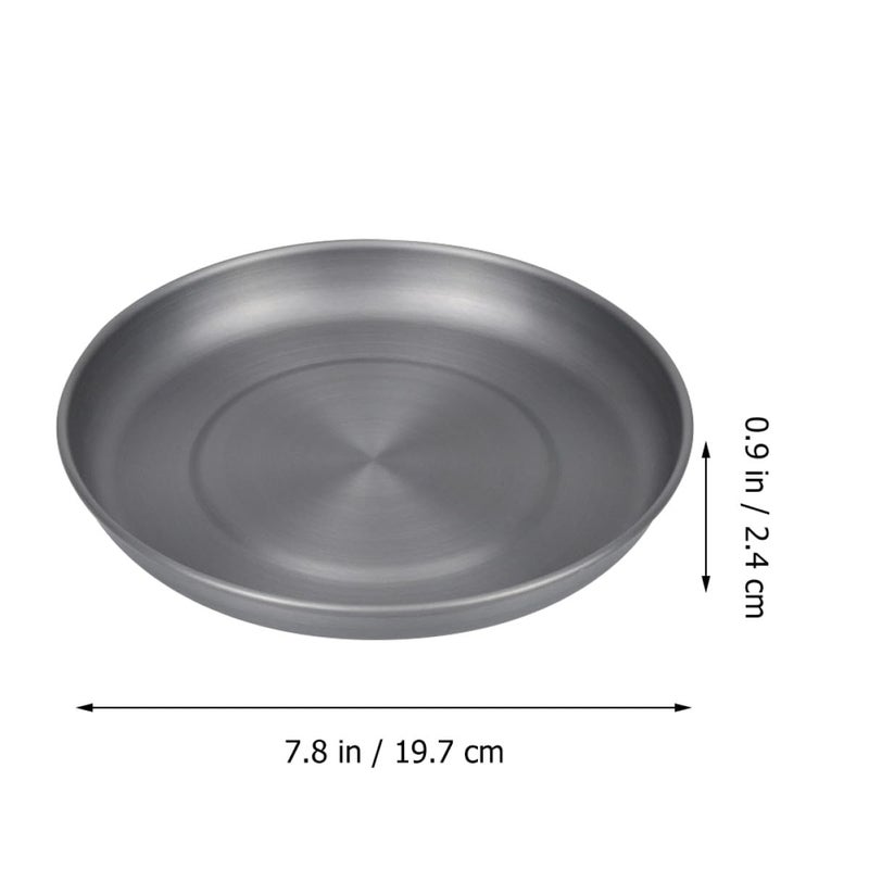 Aluminum Alloy Portable BBQ Grill Plate Tray for Outdoor Camping Picnic Hiking - Image 3