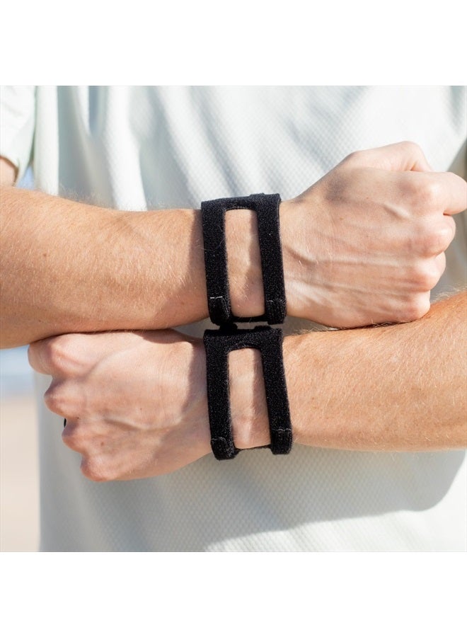 WristWidget ® (Black Adjustable Wrist Brace for TFCC Tears, One Size fits most. For Left and Right Wrists, Support for Weight Bearing Strain, Exercise - Image 5