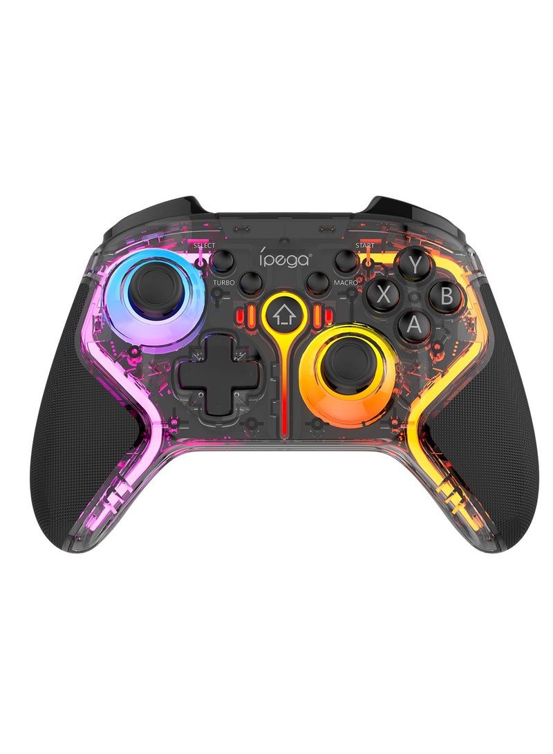 Ipega PG-9666T Game Controller For Switch, PC, Android, iOS Bluetooth Joystick With Vibration Gamepad, Wireless Controller With RGB Lighting - Image 1