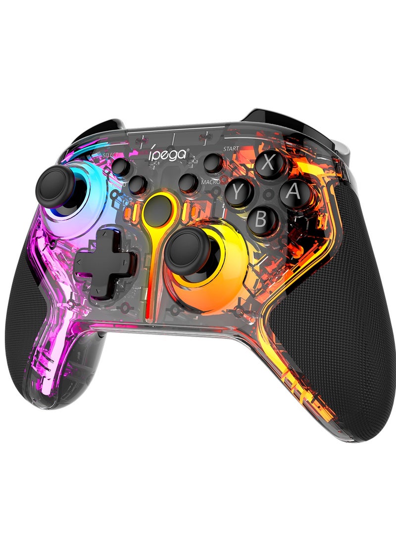 Ipega PG-9666T Game Controller For Switch, PC, Android, iOS Bluetooth Joystick With Vibration Gamepad, Wireless Controller With RGB Lighting - Image 2