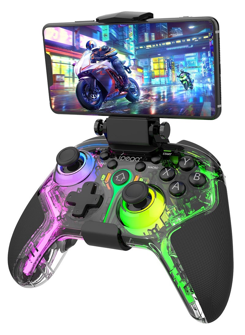 Ipega PG-9666T Game Controller For Switch, PC, Android, iOS Bluetooth Joystick With Vibration Gamepad, Wireless Controller With RGB Lighting - Image 3